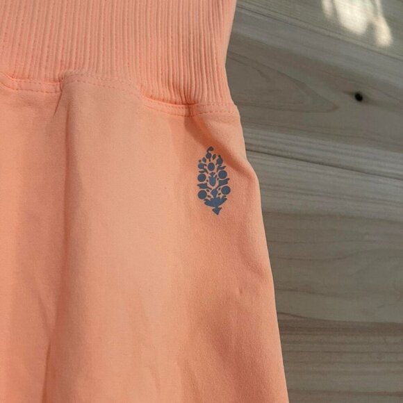 Free People Bright Orange High Waisted - Picture 3 of 6